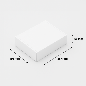 Pudełka wysyłkowe z logo kolorowym wymiary f52  27×19×6 cm